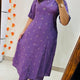 Royal Purple Cotton Co-Ord Set